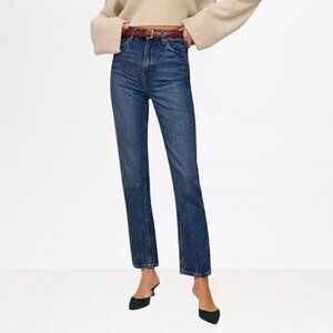 Reformation Liza Ultra High Rise Straight Jeans Icarian Size 27